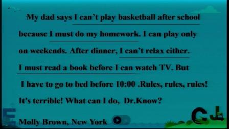 人教版英语七下Unit 4（第五课时）课堂视频实录（秦亚昭）